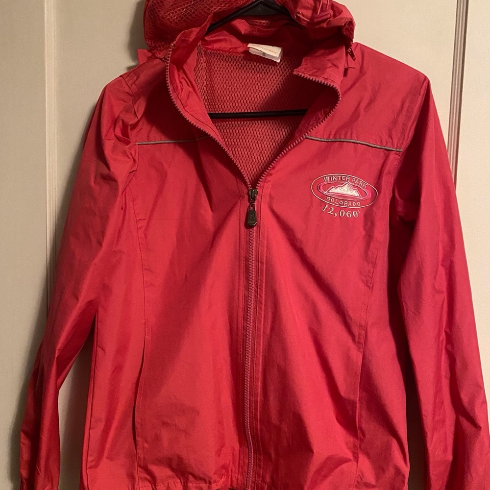 Colorado Winter Park pink Windbreaker Jacket with Hood